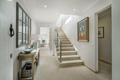 The hall area inside Villa Florabella